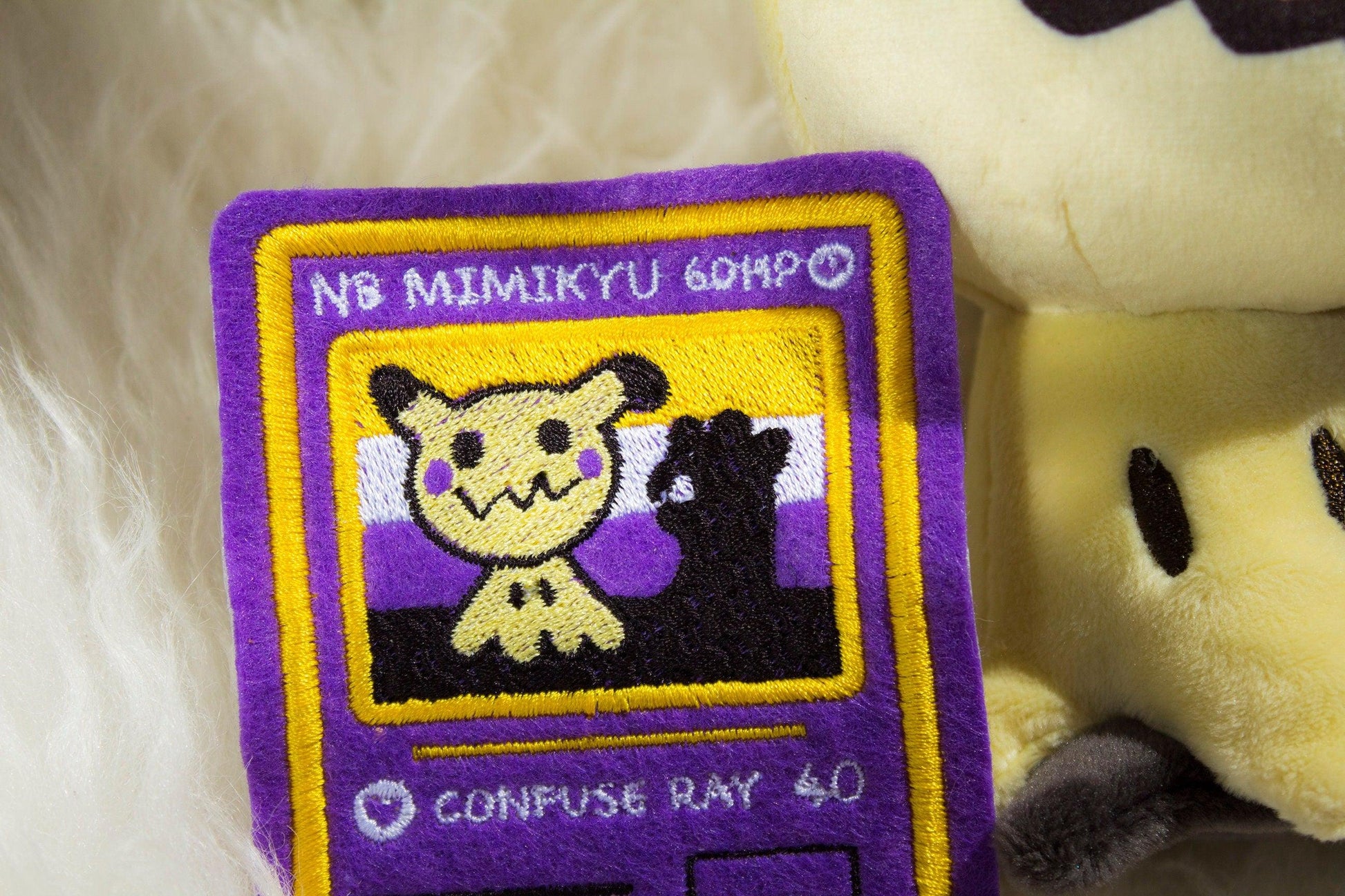 Non-Binary Mimikyu Card Sew-On Patch AlienInAJar