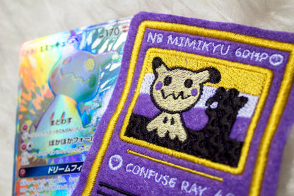 Non-Binary Mimikyu Card Sew-On Patch AlienInAJar