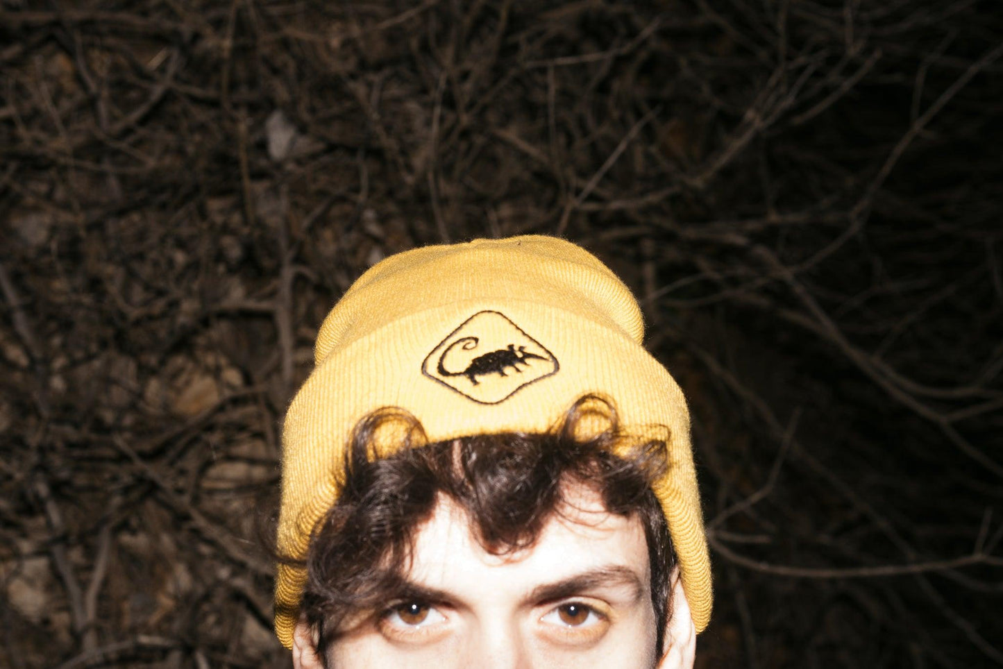 OPOSSUM SIGN YELLOW BEANIE AlienInAJar