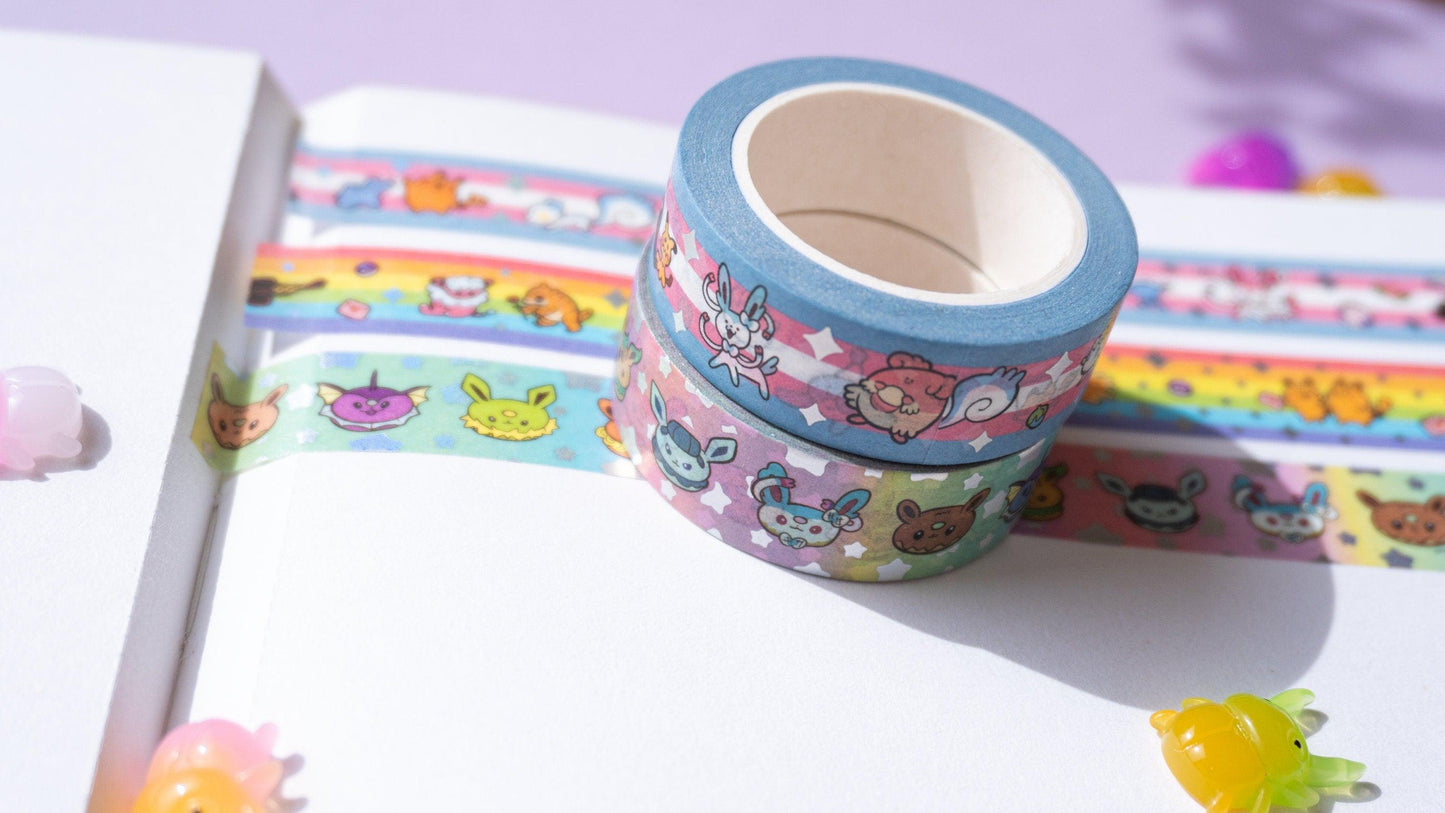 Trans Parade Holographic Washi Tape AlienInAJar