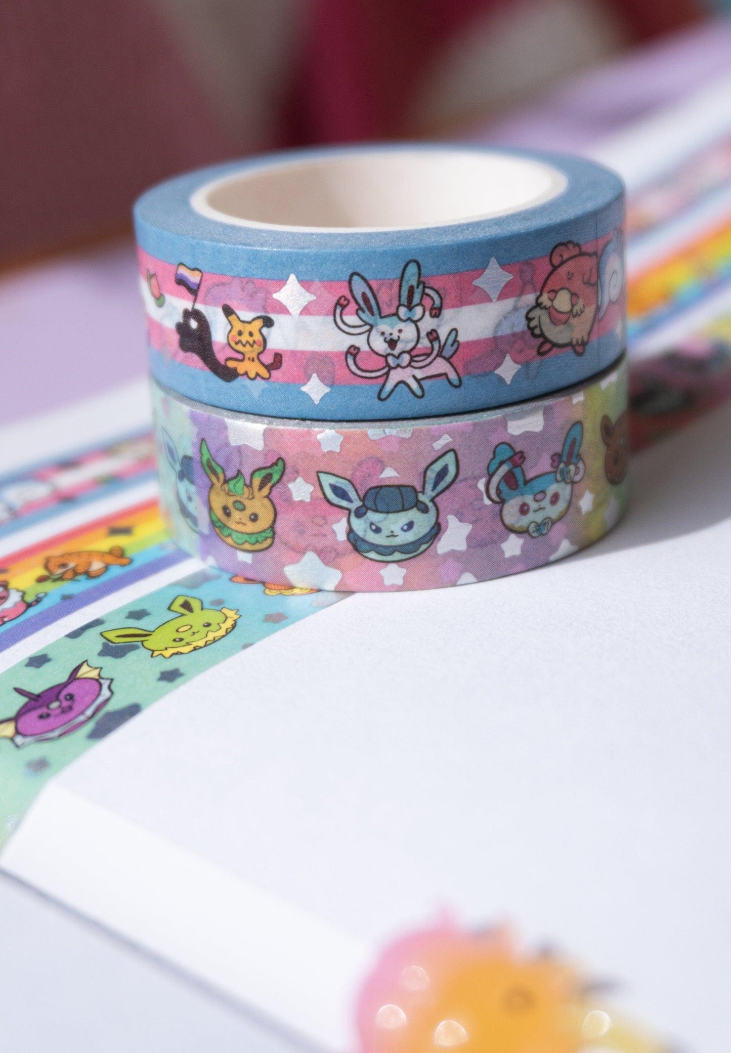 Trans Parade Holographic Washi Tape AlienInAJar