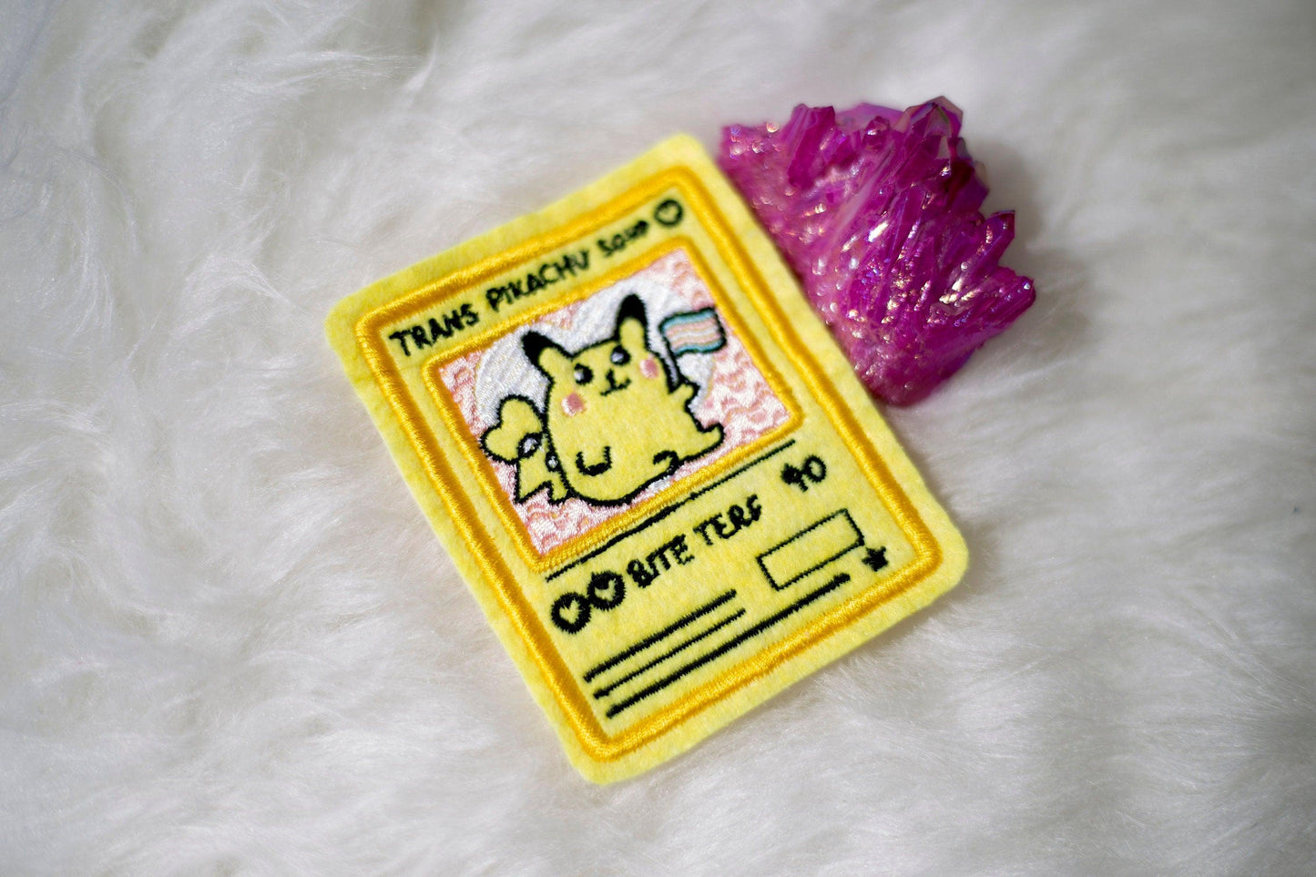 Trans Pikachu Pokemon Card Sew-On Patch AlienInAJar