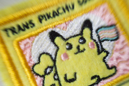 Trans Pikachu Pokemon Card Sew-On Patch AlienInAJar