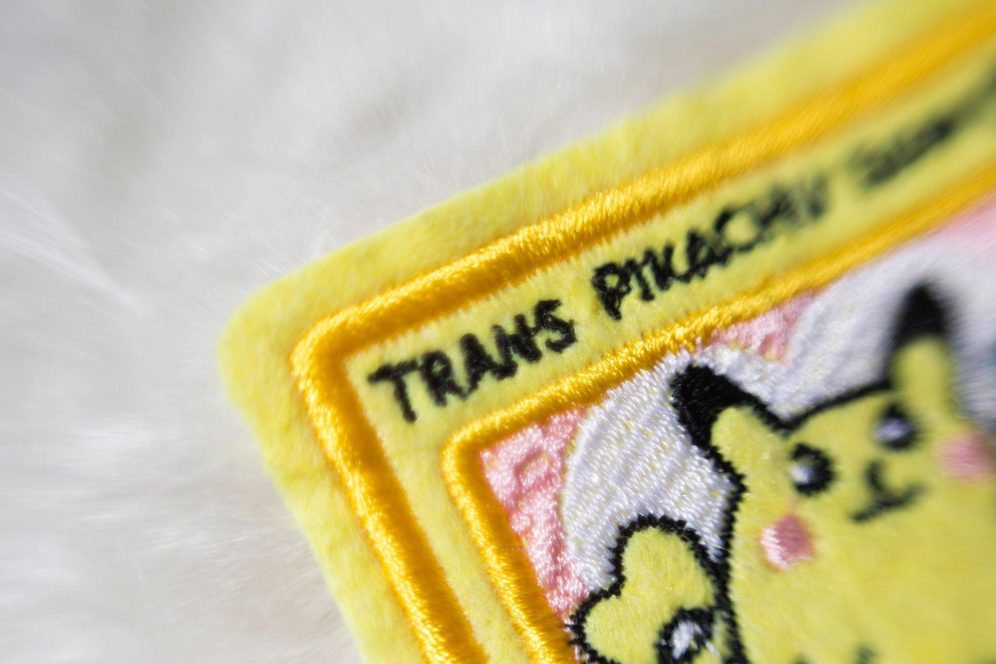 Trans Pikachu Pokemon Card Sew-On Patch AlienInAJar