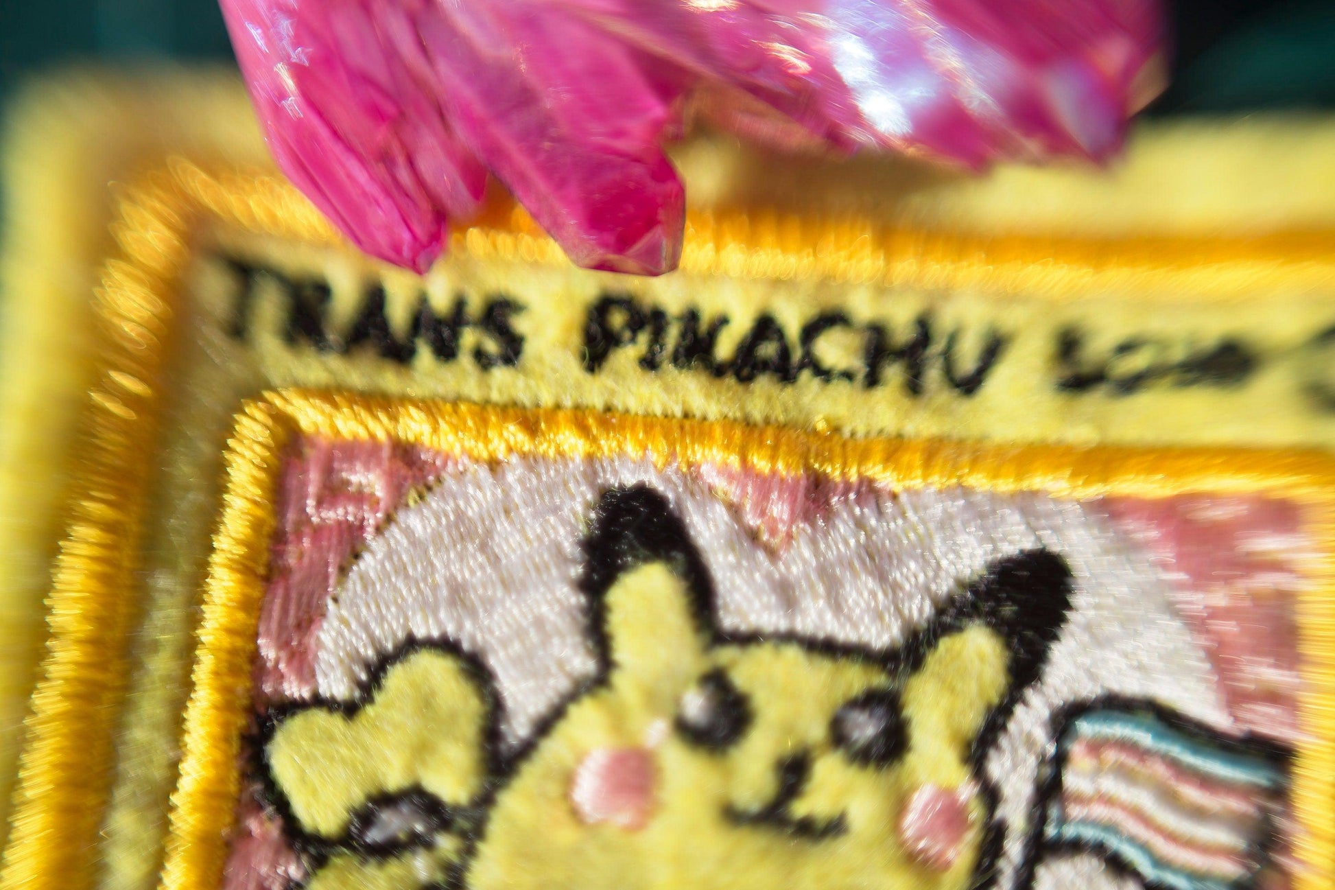 Trans Pikachu Pokemon Card Sew-On Patch AlienInAJar