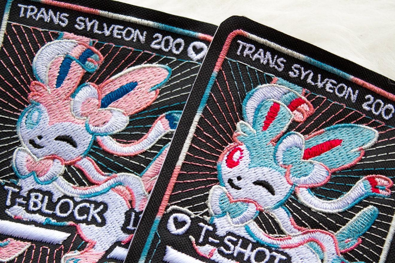 Trans SyIveon Card Sew-On Patch AlienInAJar