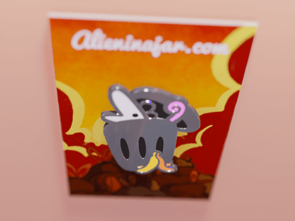 Trash Opossum Enamel Pin AlienInAJar