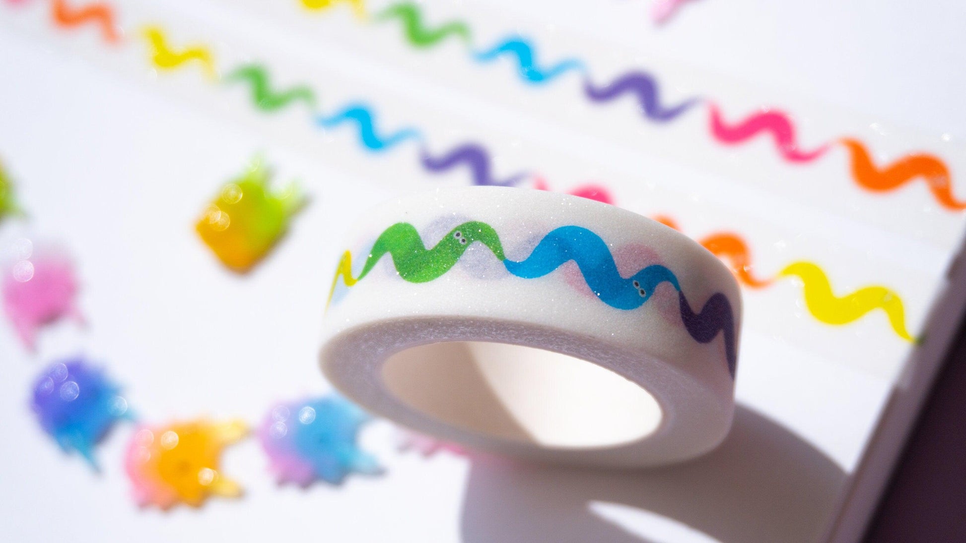 Worm on a String Glitter Washi Tape AlienInAJar