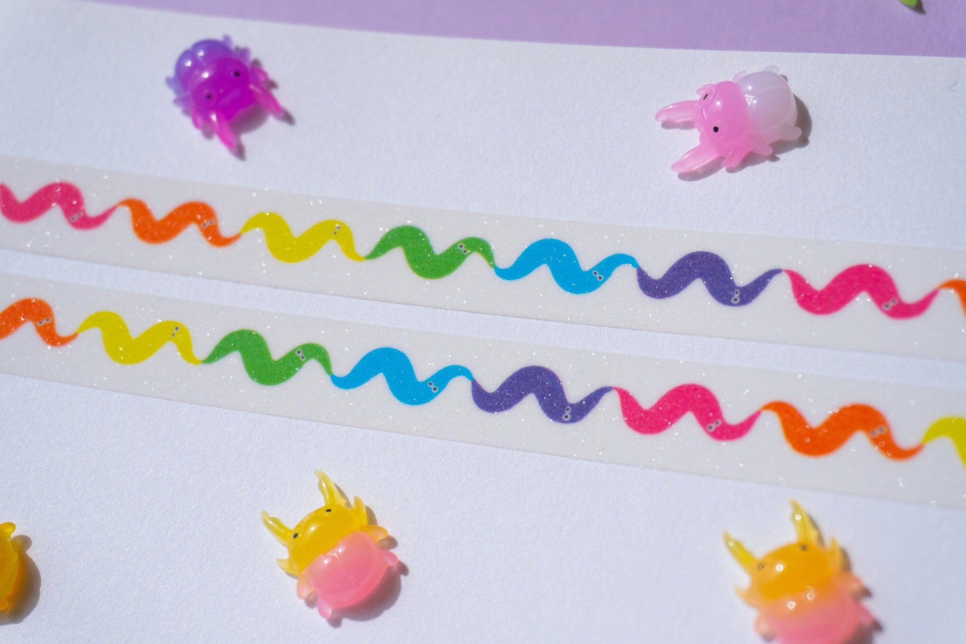 Worm on a String Glitter Washi Tape AlienInAJar